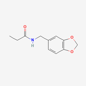 N-(1,3-benzodioxol-5-ylmethyl)propanamide