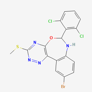 10-bromo-6-(2,6-dichlorophenyl)-3-(methylthio)-6,7-dihydro[1,2,4]triazino[5,6-d][3,1]benzoxazepine