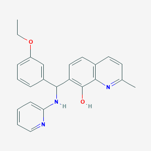 7-[(3-ETHOXYPHENYL)[(PYRIDIN-2-YL)AMINO]METHYL]-2-METHYLQUINOLIN-8-OL