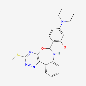 N,N-diethyl-3-methoxy-4-[3-(methylthio)-6,7-dihydro[1,2,4]triazino[5,6-d][3,1]benzoxazepin-6-yl]aniline