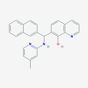 7-[[(4-Methylpyridin-2-yl)amino]-naphthalen-2-ylmethyl]quinolin-8-ol