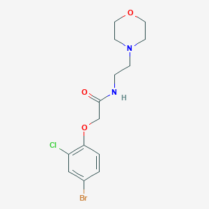 2-(4-bromo-2-chlorophenoxy)-N-[2-(4-morpholinyl)ethyl]acetamide