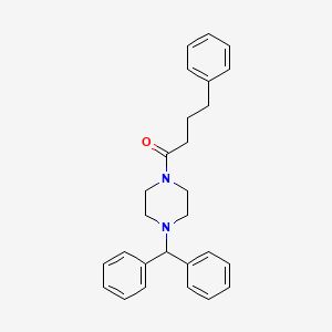 1-(diphenylmethyl)-4-(4-phenylbutanoyl)piperazine