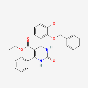 ethyl 4-(3-methoxy-2-phenylmethoxyphenyl)-2-oxo-6-phenyl-3,4-dihydro-1H-pyrimidine-5-carboxylate