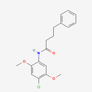 N-(4-chloro-2,5-dimethoxyphenyl)-4-phenylbutanamide