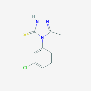 molecular formula C9H8ClN3S B395944 4-(3-氯苯基)-3-甲基-1H-1,2,4-三唑-5-硫酮 