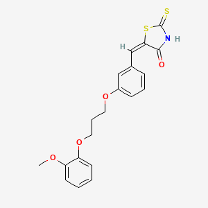 5-{3-[3-(2-methoxyphenoxy)propoxy]benzylidene}-2-thioxo-1,3-thiazolidin-4-one