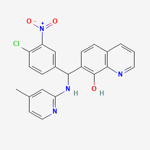 7-{(4-chloro-3-nitrophenyl)[(4-methyl-2-pyridinyl)amino]methyl}-8-quinolinol