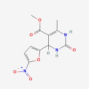 methyl 6-methyl-4-(5-nitrofuran-2-yl)-2-oxo-1,2,3,4-tetrahydropyrimidine-5-carboxylate