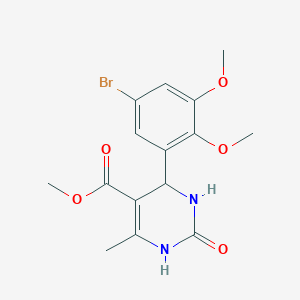 methyl 4-(5-bromo-2,3-dimethoxyphenyl)-6-methyl-2-oxo-1,2,3,4-tetrahydro-5-pyrimidinecarboxylate