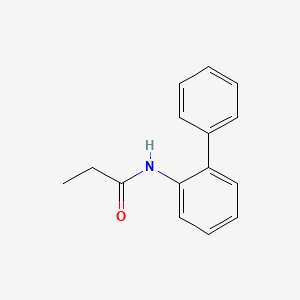 Propionanilide, o-phenyl-