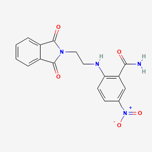 2-{[2-(1,3-dioxo-1,3-dihydro-2H-isoindol-2-yl)ethyl]amino}-5-nitrobenzamide