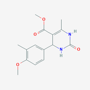 methyl 4-(4-methoxy-3-methylphenyl)-6-methyl-2-oxo-1,2,3,4-tetrahydro-5-pyrimidinecarboxylate