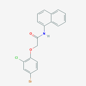 2-(4-bromo-2-chlorophenoxy)-N-(naphthalen-1-yl)acetamide