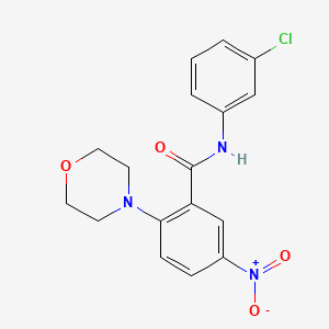 N-(3-chlorophenyl)-2-morpholin-4-yl-5-nitrobenzamide