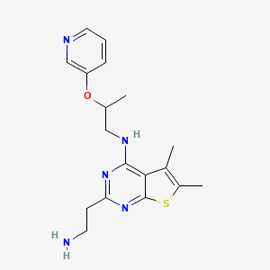 2-(2-aminoethyl)-5,6-dimethyl-N-[2-(3-pyridinyloxy)propyl]thieno[2,3-d]pyrimidin-4-amine dihydrochloride