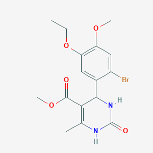 methyl 4-(2-bromo-5-ethoxy-4-methoxyphenyl)-6-methyl-2-oxo-1,2,3,4-tetrahydro-5-pyrimidinecarboxylate