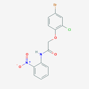 2-(4-bromo-2-chlorophenoxy)-N-(2-nitrophenyl)acetamide