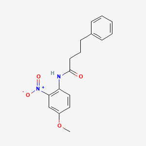 N-(4-methoxy-2-nitrophenyl)-4-phenylbutanamide