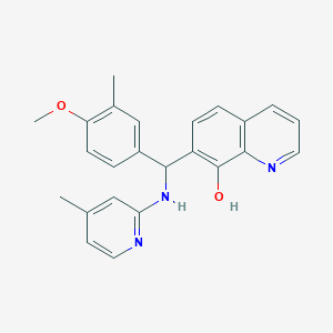 7-[(4-Methoxy-3-methylphenyl)[(4-methylpyridin-2-YL)amino]methyl]quinolin-8-OL