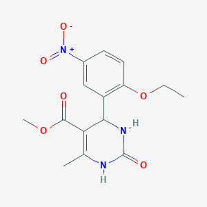 methyl 4-(2-ethoxy-5-nitrophenyl)-6-methyl-2-oxo-1,2,3,4-tetrahydro-5-pyrimidinecarboxylate