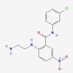 2-(2-aminoethylamino)-N-(3-chlorophenyl)-5-nitrobenzamide