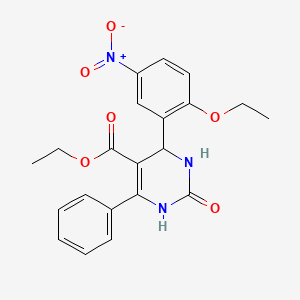 ethyl 4-(2-ethoxy-5-nitrophenyl)-2-oxo-6-phenyl-3,4-dihydro-1H-pyrimidine-5-carboxylate