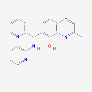 2-methyl-7-[[(6-methyl-2-pyridinyl)amino](2-pyridinyl)methyl]-8-quinolinol