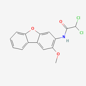 molecular formula C15H11Cl2NO3 B3959695 2,2-dichloro-N-(2-methoxydibenzofuran-3-yl)acetamide 