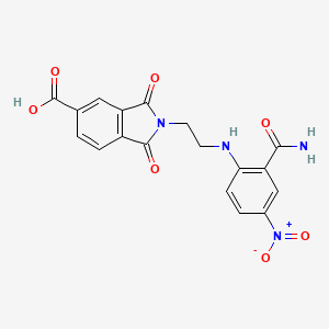 2-(2-{[2-(aminocarbonyl)-4-nitrophenyl]amino}ethyl)-1,3-dioxo-5-isoindolinecarboxylic acid