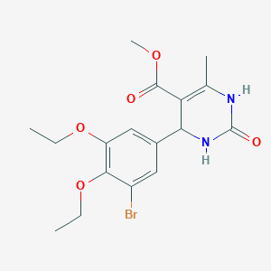 methyl 4-(3-bromo-4,5-diethoxyphenyl)-6-methyl-2-oxo-1,2,3,4-tetrahydro-5-pyrimidinecarboxylate