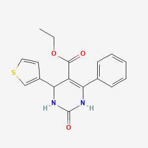 ethyl 2-oxo-6-phenyl-4-(3-thienyl)-1,2,3,4-tetrahydro-5-pyrimidinecarboxylate