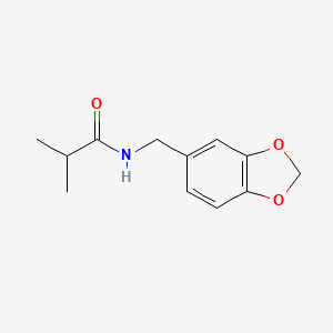 N-(1,3-benzodioxol-5-ylmethyl)-2-methylpropanamide