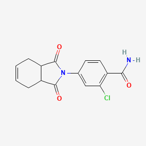 2-chloro-4-(1,3-dioxo-1,3,3a,4,7,7a-hexahydro-2H-isoindol-2-yl)benzamide