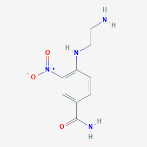 molecular formula C9H12N4O3 B3959803 4-(2-aminoethylamino)-3-nitrobenzamide 