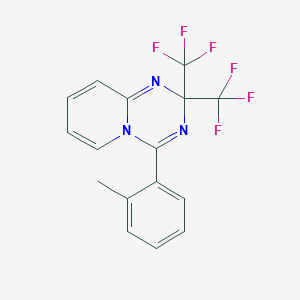 molecular formula C16H11F6N3 B395982 4-(2-Methylphenyl)-2,2-bis(trifluoromethyl)-2H-pyrido[1,2-a][1,3,5]triazine 