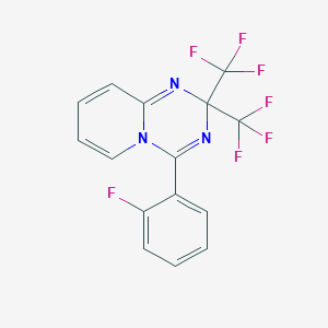 molecular formula C15H8F7N3 B395984 4-(2-fluorophenyl)-2,2-bis(trifluoromethyl)-2H-pyrido[1,2-a][1,3,5]triazine 
