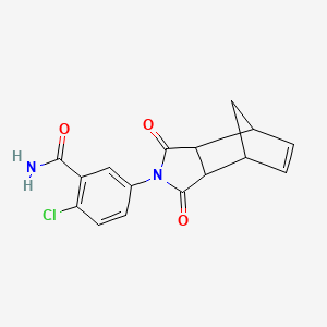 2-Chloro-5-(3,5-dioxo-4-azatricyclo[5.2.1.02,6]dec-8-en-4-yl)benzamide