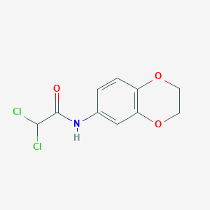 2,2-dichloro-N-(2,3-dihydro-1,4-benzodioxin-6-yl)acetamide