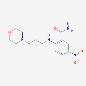 2-(3-Morpholin-4-ylpropylamino)-5-nitrobenzamide