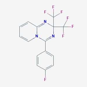 molecular formula C15H8F7N3 B395988 4-(4-fluorophenyl)-2,2-bis(trifluoromethyl)-2H-pyrido[1,2-a][1,3,5]triazine 