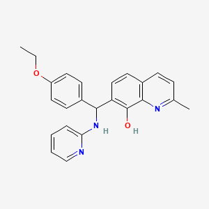 7-[(4-ETHOXYPHENYL)[(PYRIDIN-2-YL)AMINO]METHYL]-2-METHYLQUINOLIN-8-OL