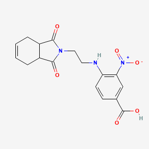 4-[2-(1,3-Dioxo-3a,4,7,7a-tetrahydroisoindol-2-yl)ethylamino]-3-nitrobenzoic acid