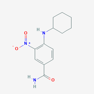 4-(cyclohexylamino)-3-nitrobenzamide