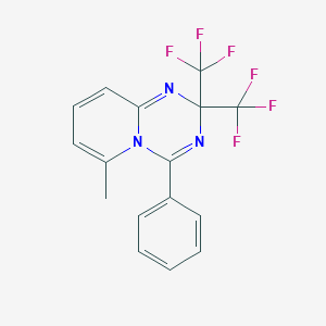 molecular formula C16H11F6N3 B395993 6-methyl-4-phenyl-2,2-bis(trifluoromethyl)-2H-pyrido[1,2-a][1,3,5]triazine 