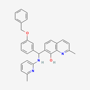 7-{[3-(benzyloxy)phenyl][(6-methyl-2-pyridinyl)amino]methyl}-2-methyl-8-quinolinol