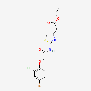 ethyl (2-{[(4-bromo-2-chlorophenoxy)acetyl]amino}-1,3-thiazol-4-yl)acetate