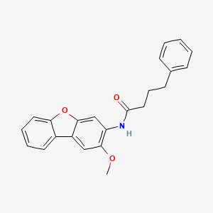 N-(2-methoxydibenzo[b,d]furan-3-yl)-4-phenylbutanamide