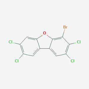 molecular formula C12H3BrCl4O B039602 4-Bromo-2,3,7,8-tetrachlorodibenzofuran CAS No. 115656-08-1