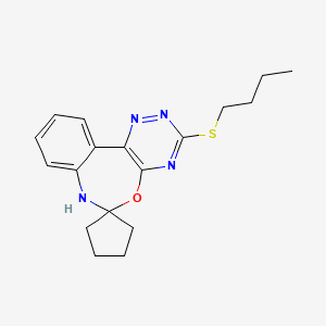 3'-(butylthio)-7'H-spiro[cyclopentane-1,6'-[1,2,4]triazino[5,6-d][3,1]benzoxazepine]